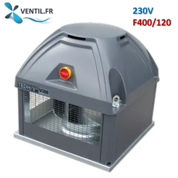Tourelle d'extraction 7000m3/h TEDH F400 500 6P- 0