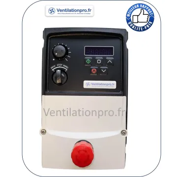 Variateur de fréquence MONO 1.1kw ip66 SPECIAL CUISINE PRO avec coup de poing désenfumage CDP