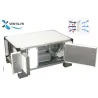Caisson filtre anti-odeurs 18 cartouches de charbon + moteur intégré 12/12- 6000m3/h 230v pour hotte de cuisine pro