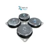 jeu de 4 plots anti-vibratiles pour caisson