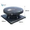 Tourelle d'extraction 1350 m3/h compacte - 230 v- gamme VORTEX pour extraction en toiture de petite cuisine / foodtruck / VMC