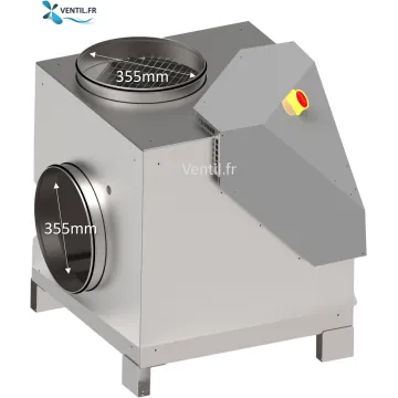 Caisson d'extraction 3000 m3- F400/120 désenfumage - 400v- R'CHEF 36 Saftair -pour hotte de cuisine pro et restaurant