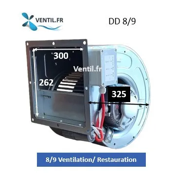 Moteur escargot DD 8/9 -3000m3/h -ventilateur pour hotte pro