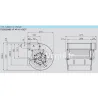Moteur ventilateur PREMIUM 3000m3/h DDM 8/9- 9/9 Tight- 230v -Nicotra E6G3405 -compatible toute hotte professionnelle