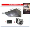 Pack Hotte Inox complète ECO- 1m + moteur et variateur pour petite cuisine - Food Truck