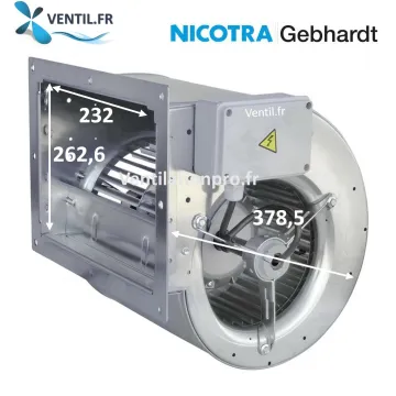 Moteur escargot PREMIUM DDM9/7- 230V Nicotra -pour toute caisson de hotte professionnelle -E6G3304