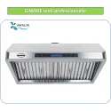 Hotte semi-pro extra-plate 1200 complète pour petite cuisine - avec éclairage-230V