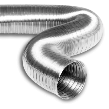 Gaine semi-flexible en aluminium 3 mètres pour hotte de cuisine et ventilation - vmc