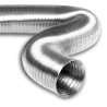 Gaine semi-flexible en aluminium 3 mètres pour hotte de cuisine et ventilation - vmc