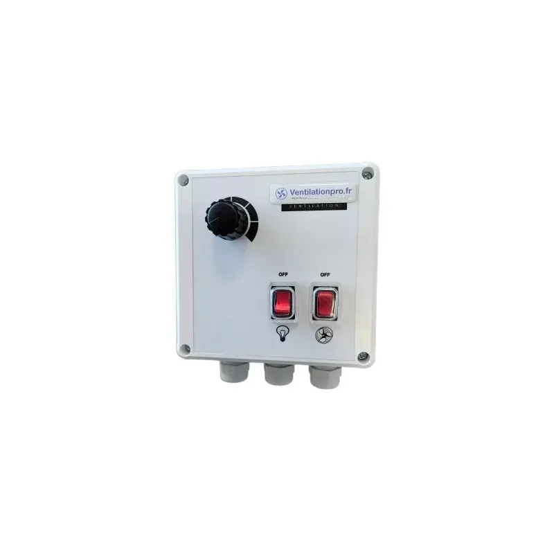 Variateur de tension 5a REM + bouton lumière lumière -230v pour moteur de hotte de cuisine professionnelle