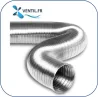Gaine semi-flexible (semi-rigide) en aluminium 3 mètres pour hotte de cuisine professionnelle et ventilation