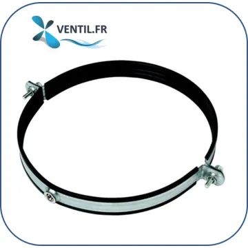Collier de supportage isolé anti-vibratile pour fixation de conduit