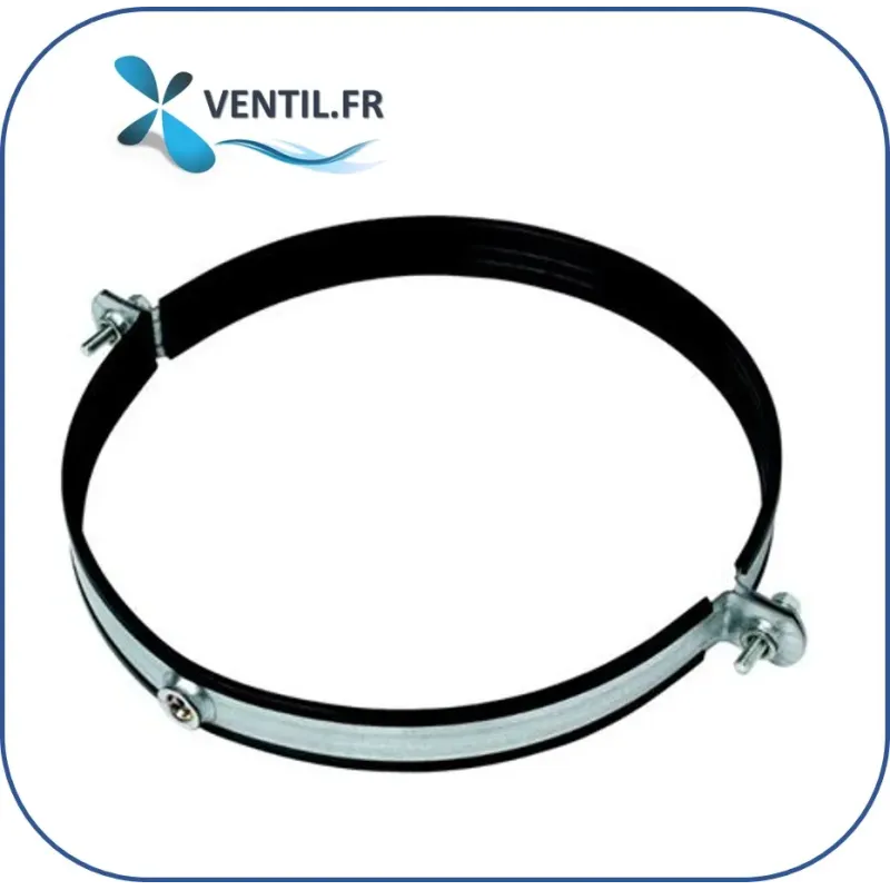 Collier de supportage isolé anti-vibratile pour fixation de conduit
