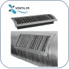 Grille de ventilation pour conduit circulaire 425*75mm - double déflexion- reprise ou soufflage
