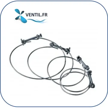 Jeu de 5 colliers de serrage monofils pour gaine alu semi-flex et gaine souple