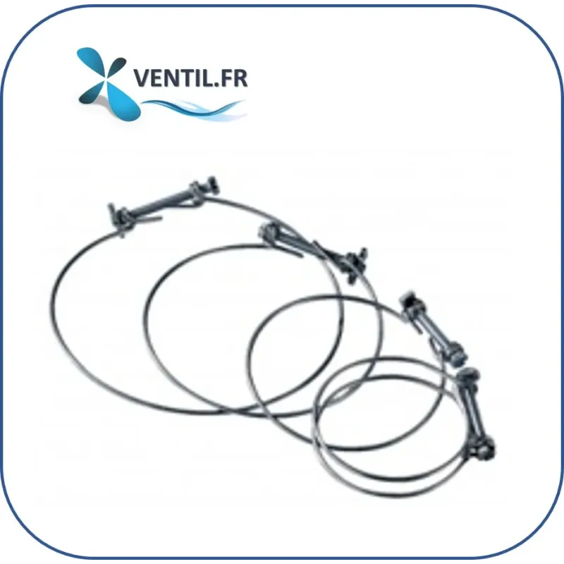 Jeu de 5 colliers de serrage monofils pour gaine alu semi-flex et gaine souple