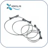 Jeu de 5 colliers de serrage monofils pour gaine alu semi-flex et gaine souple