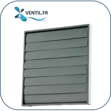 Volet de sortie façade (volet de surpression à lames) pour réseau de ventilation
