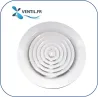 Diffuseur circulaire fixe laqué blanc