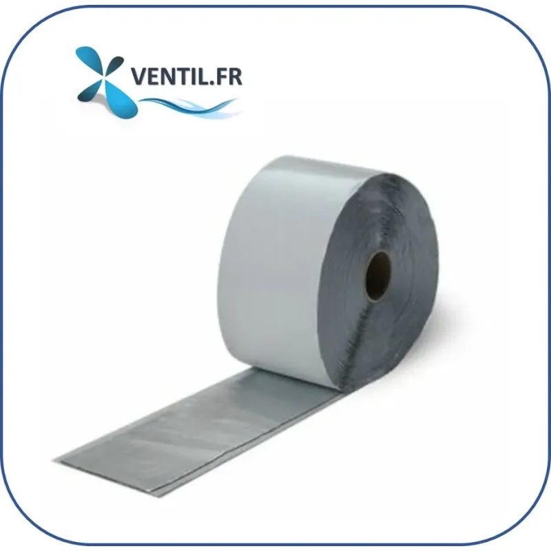 Ruban joint adhésif TOUT en UN alu-butyl pour réseau aéraulique / ventilation / extraction de hotte de cuisine