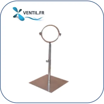 Pied support terrasse pour conduit de ventilation (à utiliser avec un collier au diamètre du conduit) PST