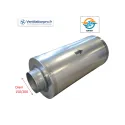 Cartouche de charbon filtrante anti-odeurs en ligne double diam 150 & 200mm pour conduit circulaire