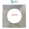 Plaque d'obturation en acier galvanisé avec trou en diamètre 355
