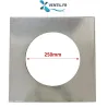 Plaque d'obturation en acier galvanisé avec trou en diamètre 250 pour hotte pro