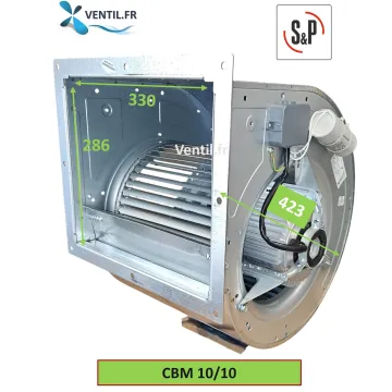 Moteur escargot CBM 10/10 -4000m3/h- 550w -230v S&P -ventilateur pour hotte pro