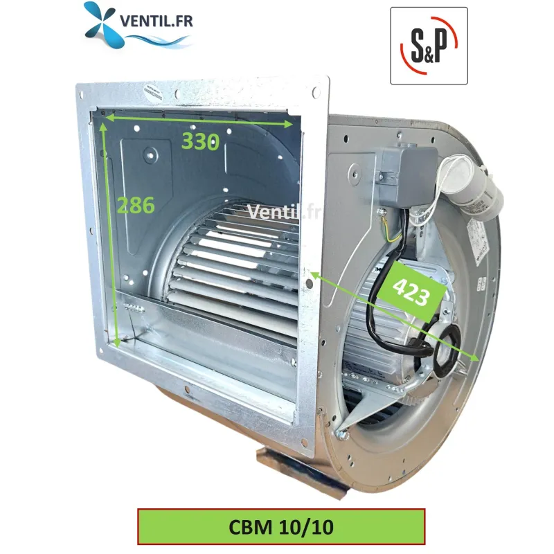 Moteur escargot CBM 10/10 -4000m3/h- 550w -230v S&P -ventilateur pour hotte pro