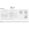 DIMENSIONS Moteur ventilateur 4000m3/h DD-CBM 10/10 -230V - pour extraction de hotte professionnelle