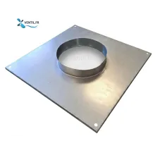 Platine virole pour conduit circulaire pour montage et étanchéité de tourelle SAFTAIR
