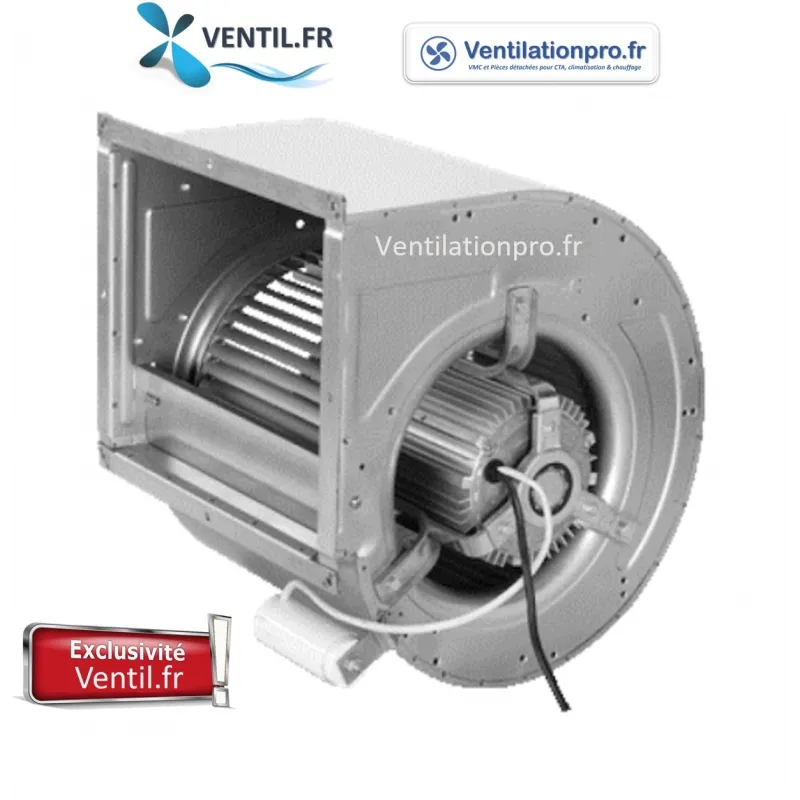 Moteur ventilateur escargot 5500 m3/h DD 12/12 -230V- pour caisson d'extraction de hotte professionnelle et hotte de restaurant
