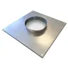 Platine d'étanchéité pour montage de tourelle THF et TVH SAFTAIR sur conduit circulaire