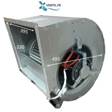 Moteur escargot 7000 m3/h DD12/12 230v pour caisson d'extraction de hotte de restaurant