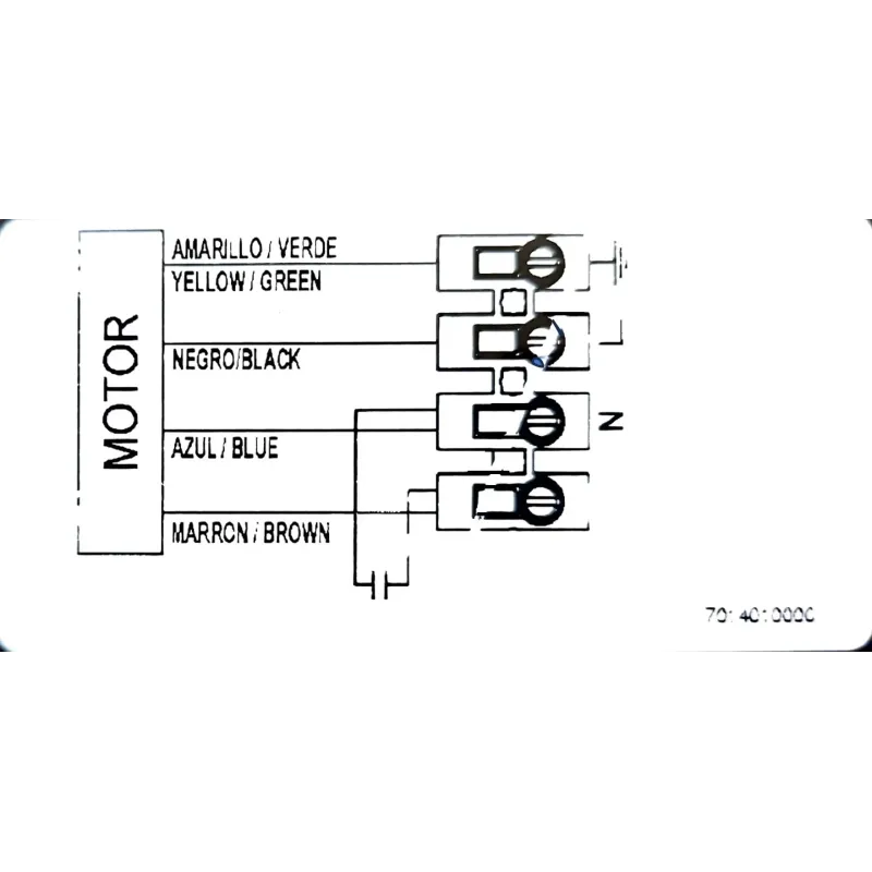 schéma de raccordement électrique du moto ventilateur CBM 9/9 RE VR S&P