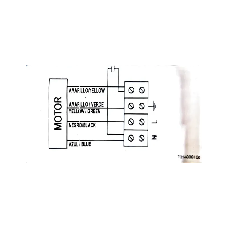 schéma de raccordement électrique branchement CBM 10/10 550w S&P