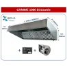 Hotte inox professionnelle complète gamme 1000 avec moteur et variateur