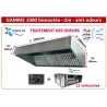 PACK hotte inox classique 2m ANTI-ODEURS : hotte pro + Caisson charbon 12 cartouches avec moteur 9/9 intégré + variateur 230v