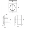 dimensions du Variateur de tension 3A 230v pour vmc