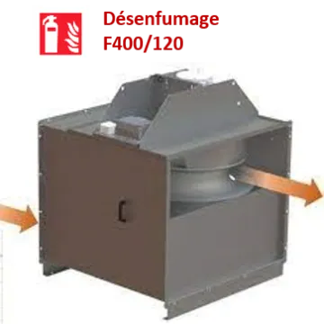Caisson d'extraction / désenfumage 6000 m3/h 400°/2h tri agréé F400/120