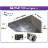 Pack Hotte Inox Gamme 500 Compacte Professionnelle