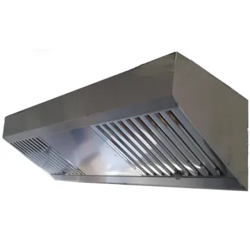 HOTTE professionnelle compacte statique en inox de 1 à 2 m