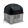 courbe Tourelle d'extraction THF45-TRI 5200 m3/h 400°/2h 400V pour hotte de cuisine professionnelle -réf:T4045