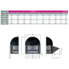 Tourelle d'extraction 14000 m3/h -THF71-TRI 400°/2h triphasé pour hotte de cuisine professionnelle -ref:T6371