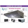 PACK ANTI-ODEURS Gamme 500 hotte inox compacte : hotte 1 à 2 m +moteur 230v + variateur + caisson à charbon 6 cartouches