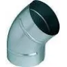Coude à 45° en acier galvanisé pour extraction / ventilation