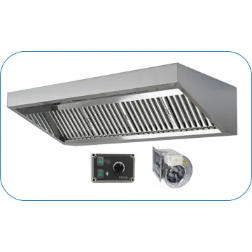 hotte inox complète professionnelle pas chère avec moteur intégré et variateur