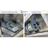exemple de montage d'un moteur dans une hotte professionnelle