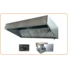pack hotte en inox professionnelle avec caisson motorisé déporté et variateur 230v